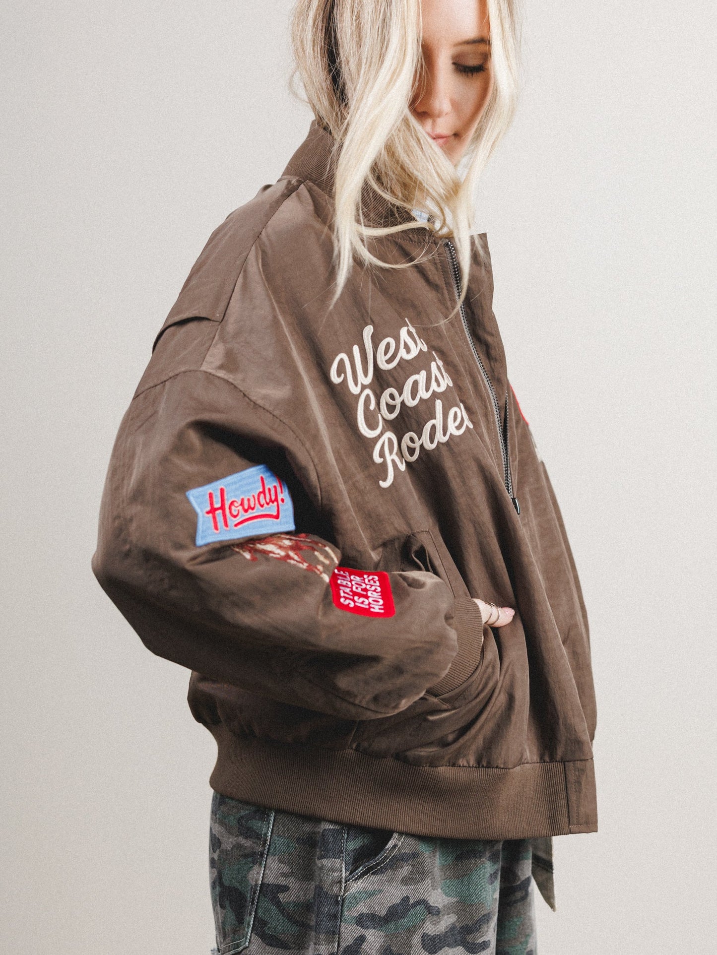 West Coast Rhode Bomber Jacket - Mocha Mousse