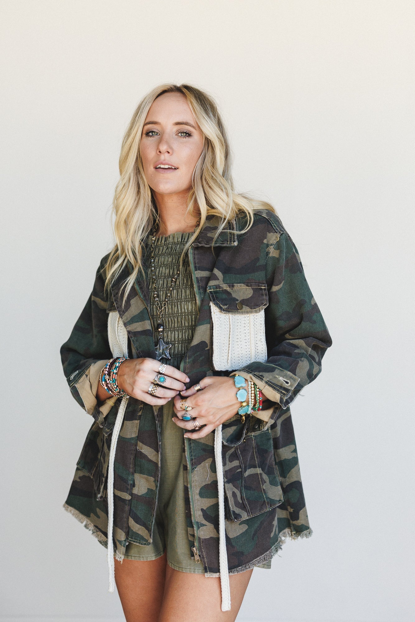 Love And Peace Jacket - Camo