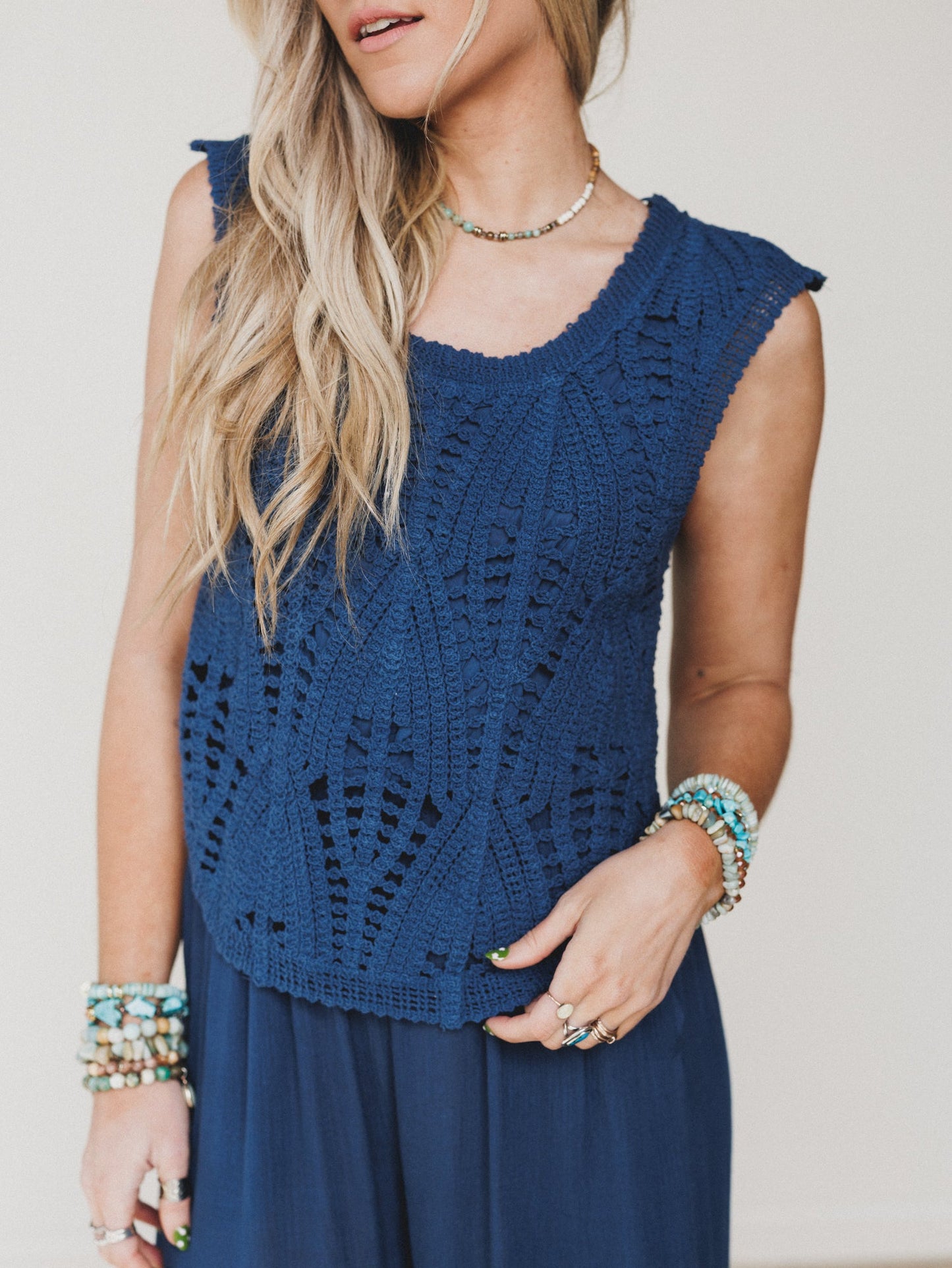 Jolene Wide Leg Jumpsuit - Navy
