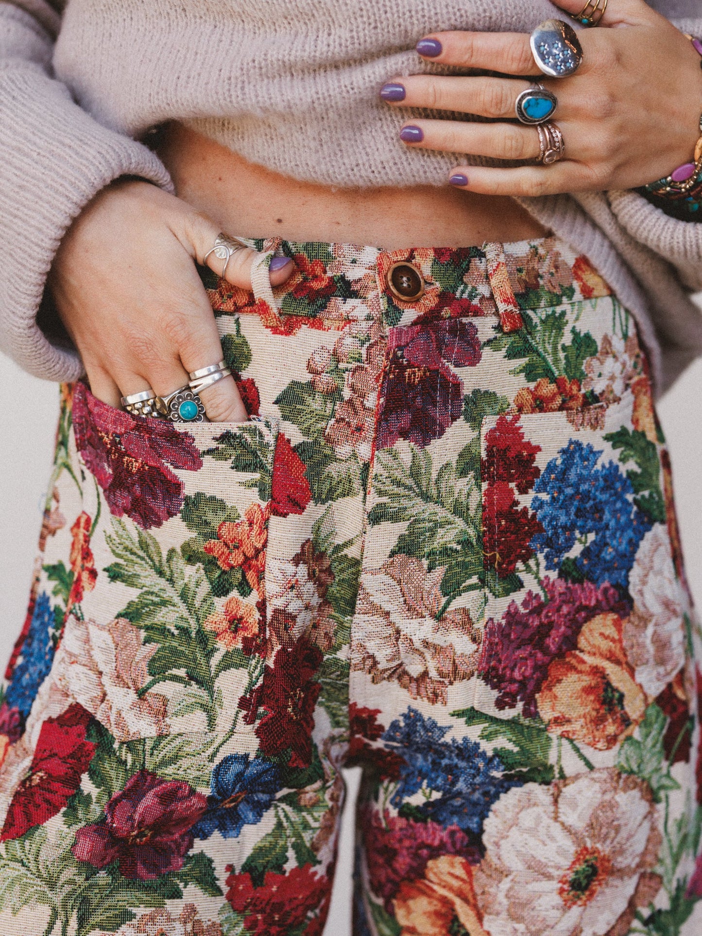 Rosy Drift Pants - Red