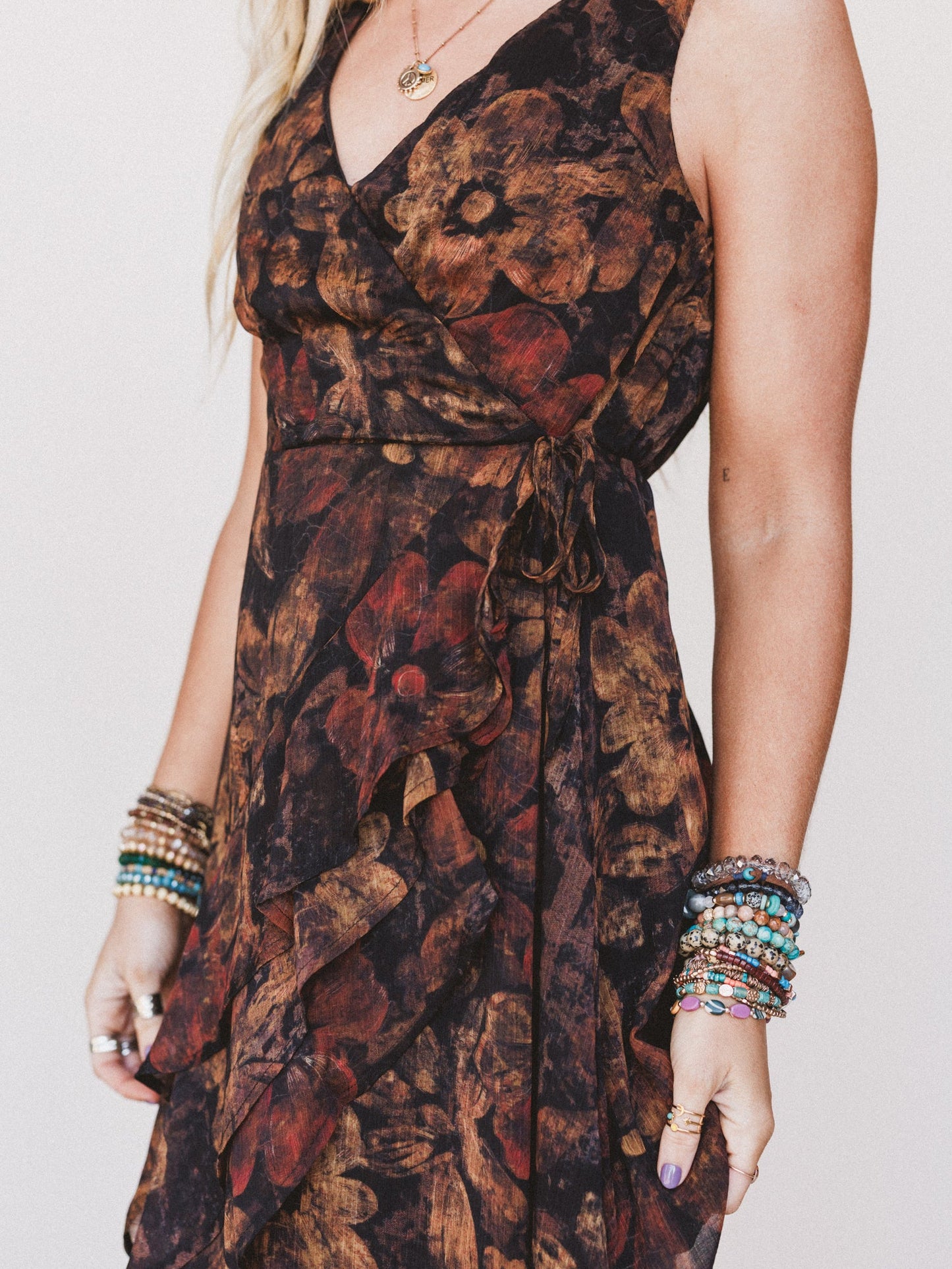 Jocelyn Wrap Dress - Black