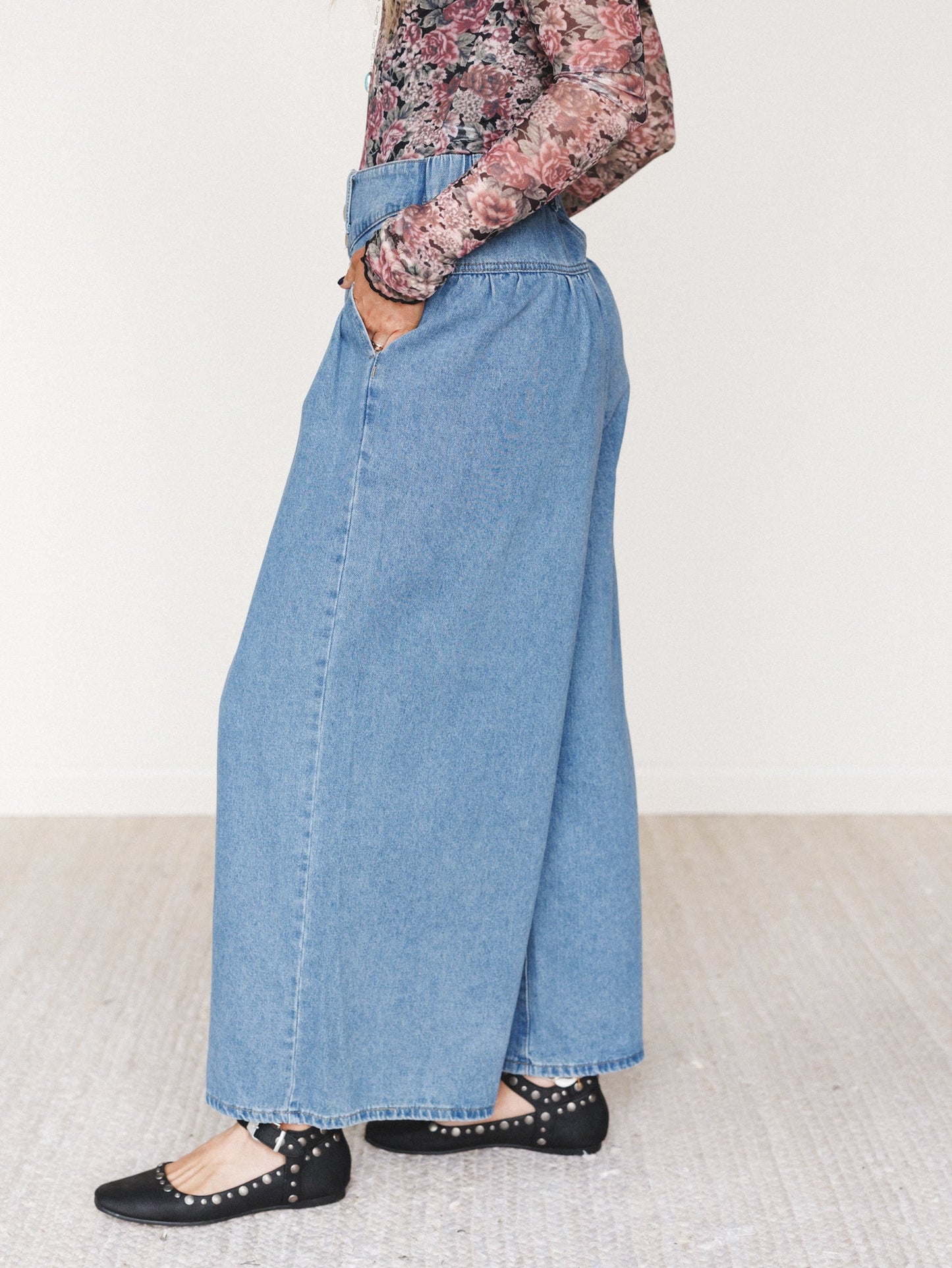 Sunset West Wide Leg Jeans - Denim