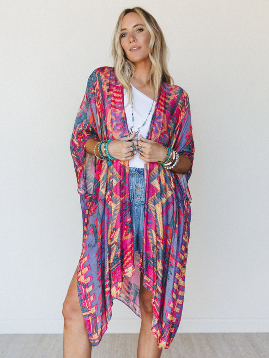 Garden of Color Kimono - Valencia