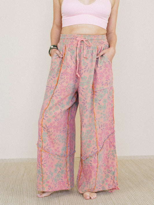 Wild Rose Whisper Pants - Orange