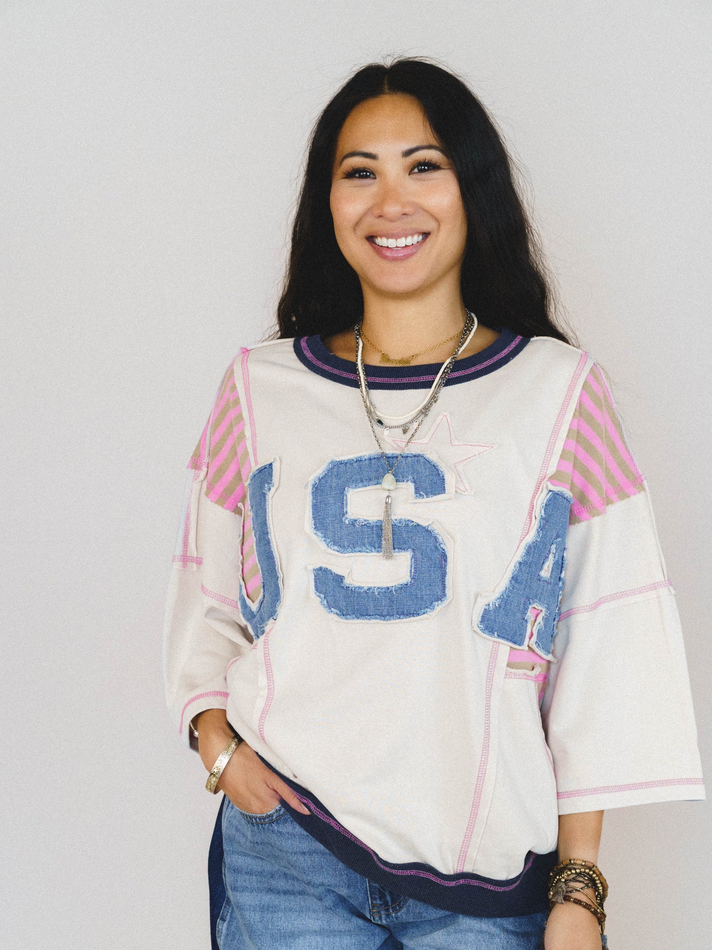 Land Of Dreams Tee - Natural Pink