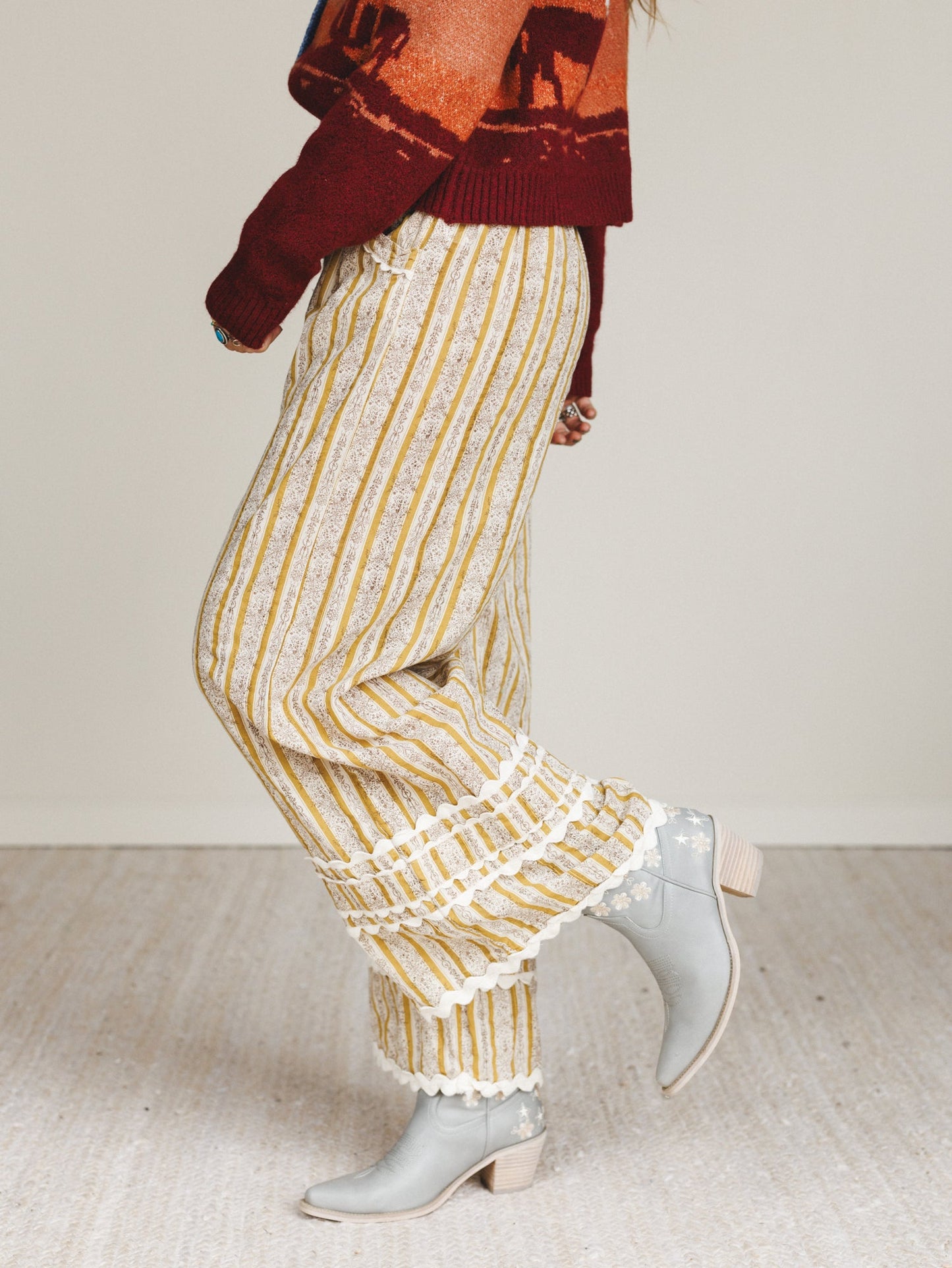 Sweet Country Wide Leg Pants - Mustard