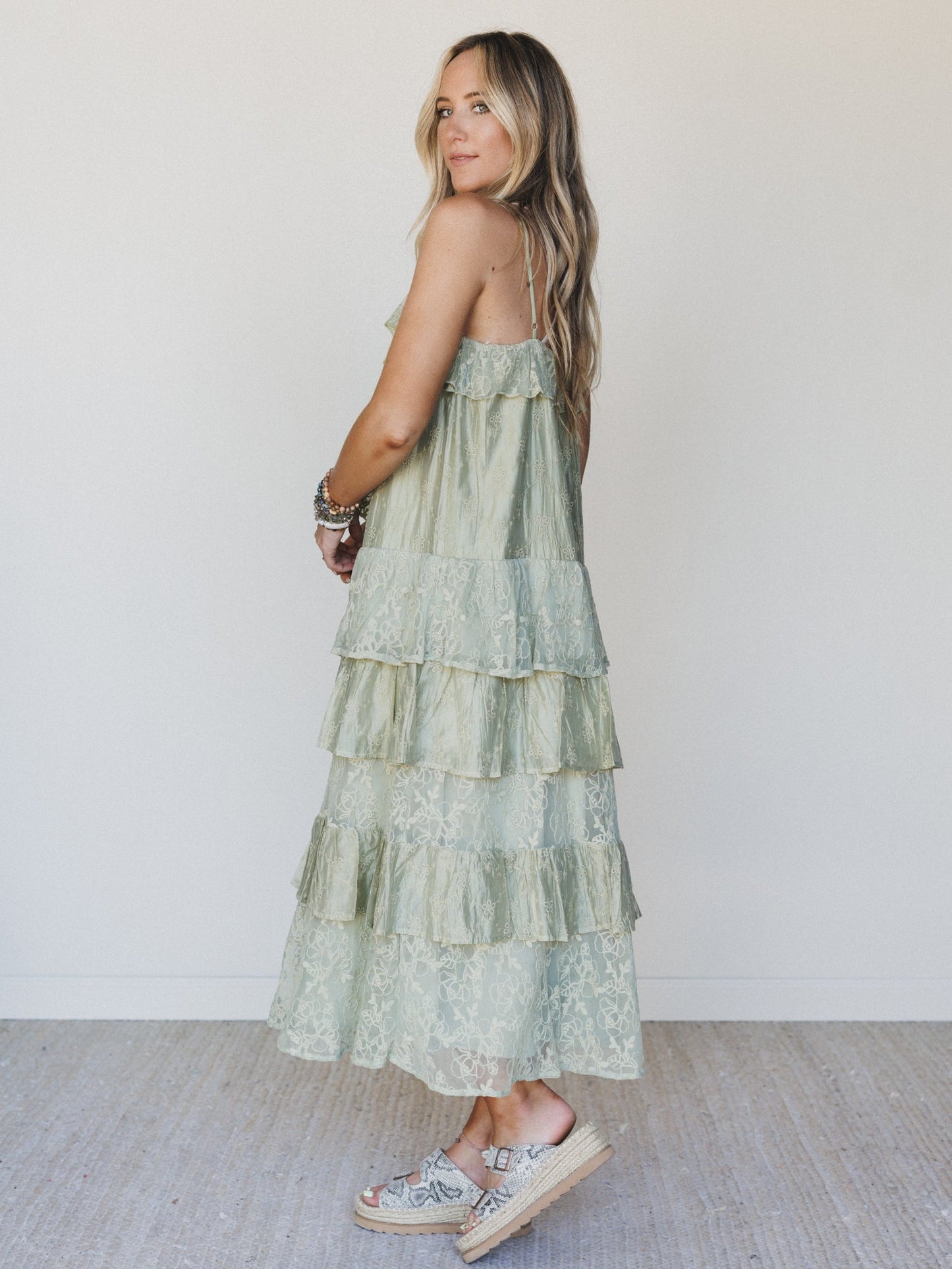 Poems And Stories Dress - Sage Green