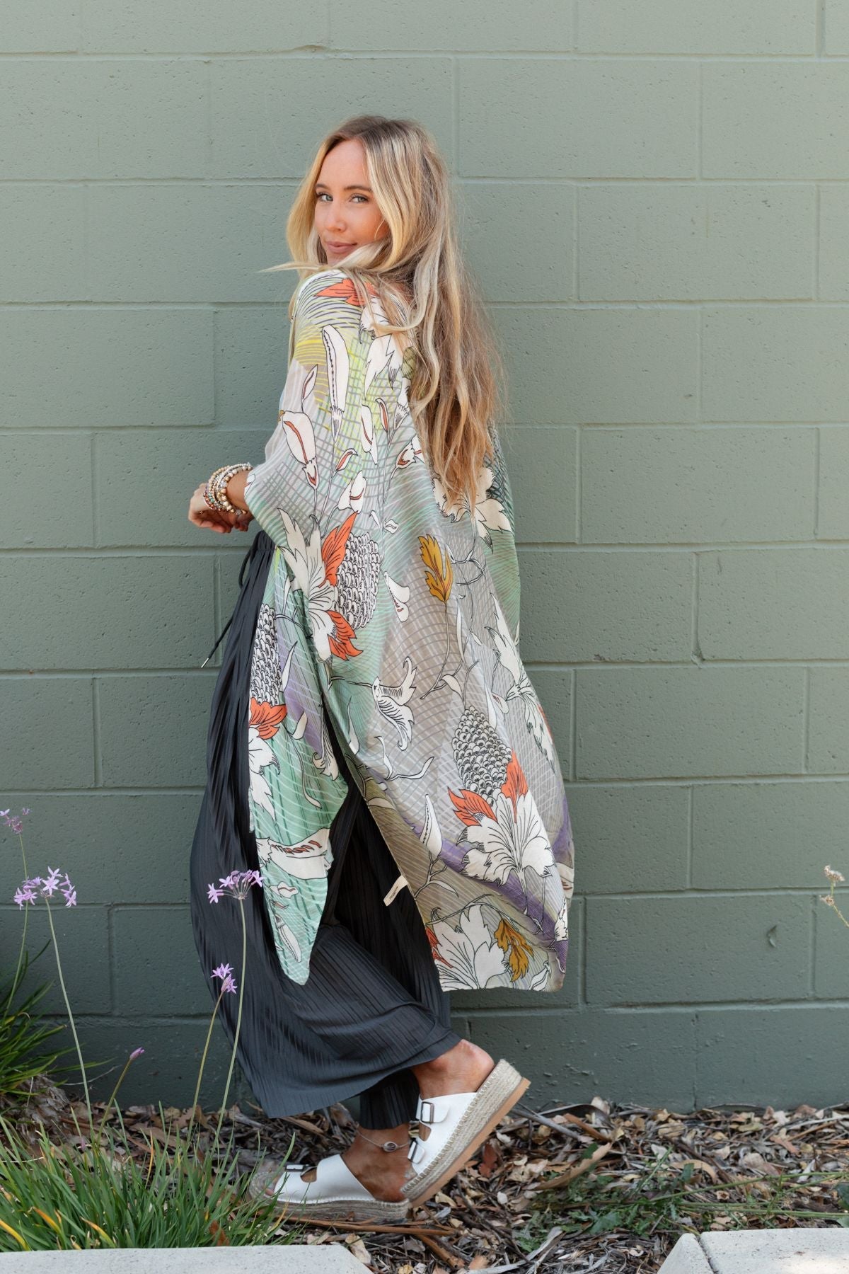 Timber Printed Kimono - Multi