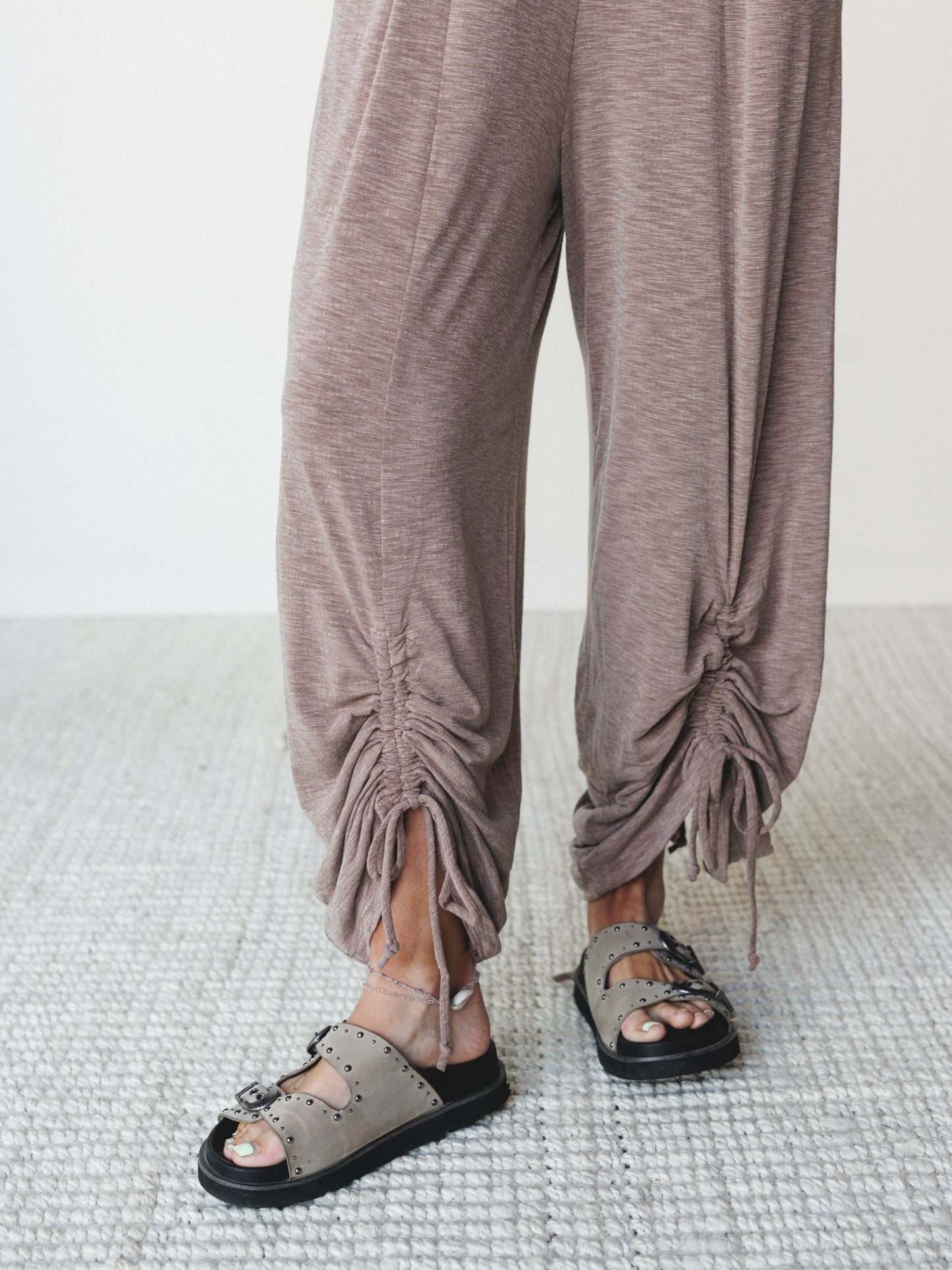 The Nest Solie Cinched Jumpsuit - Mocha