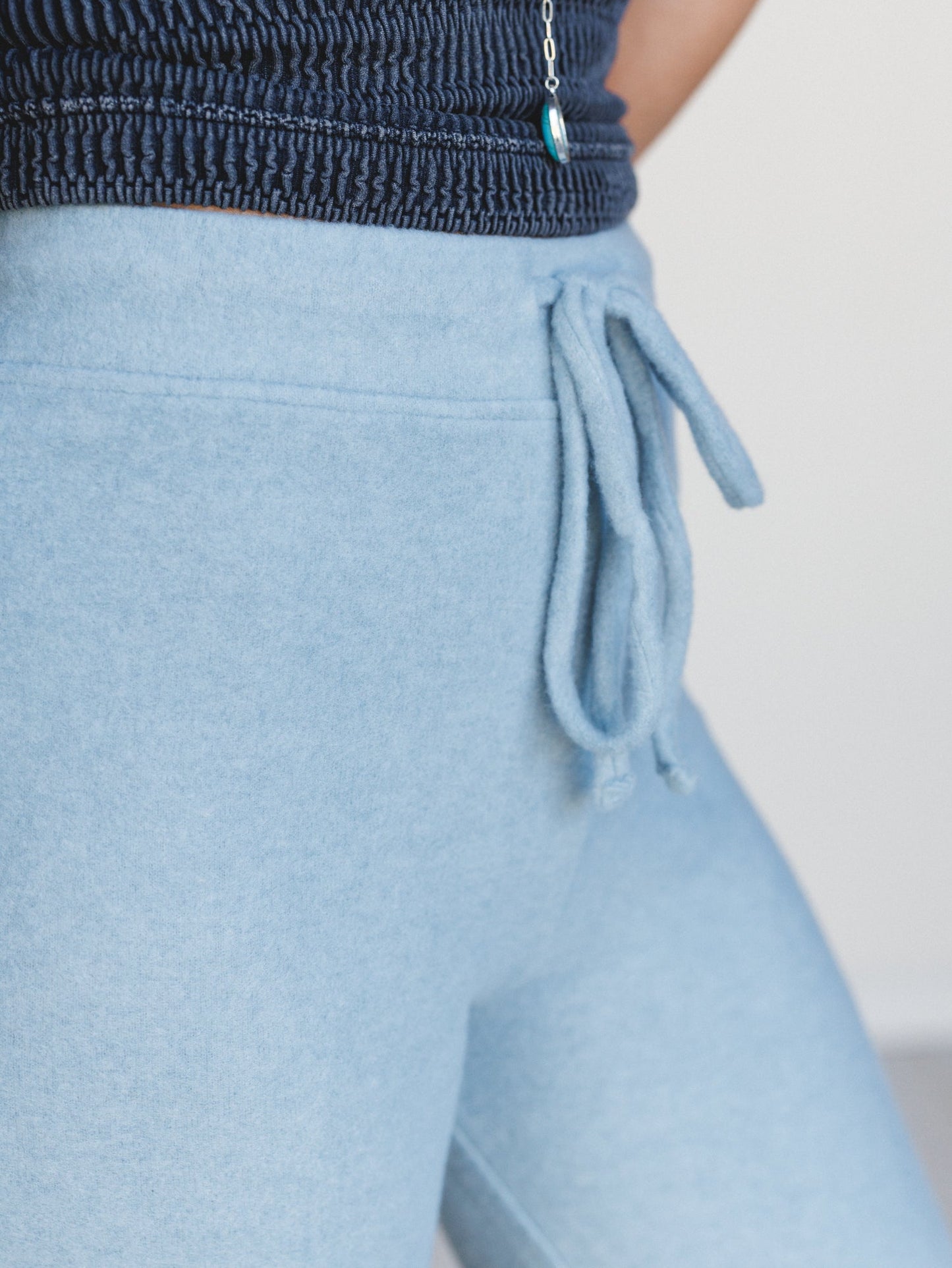 Sunday Soft Wide Leg Pants - Blue Grey
