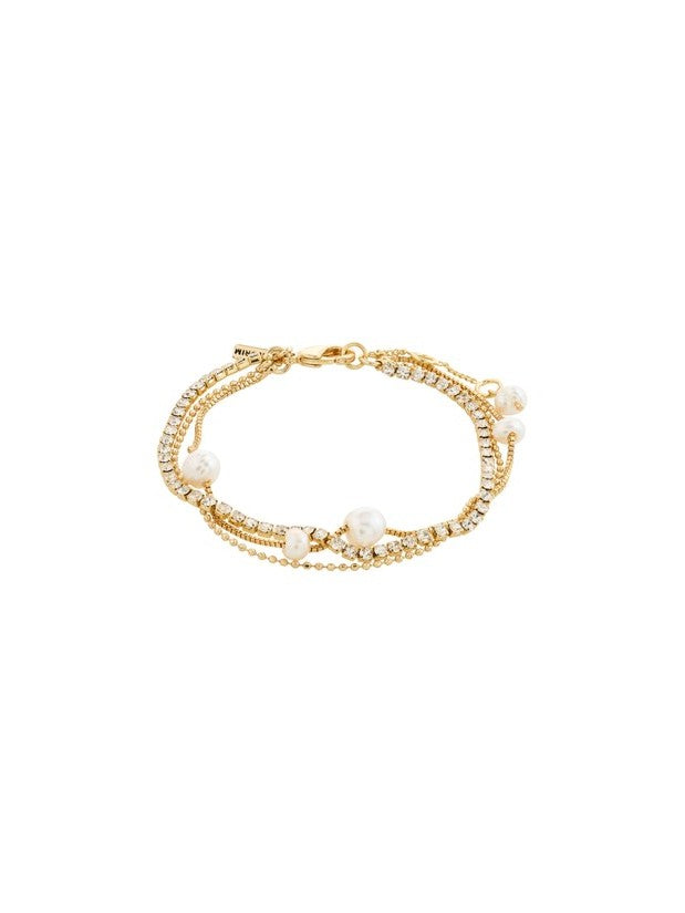 PILGRIM Breeze Crystal + Pearl Bracelet