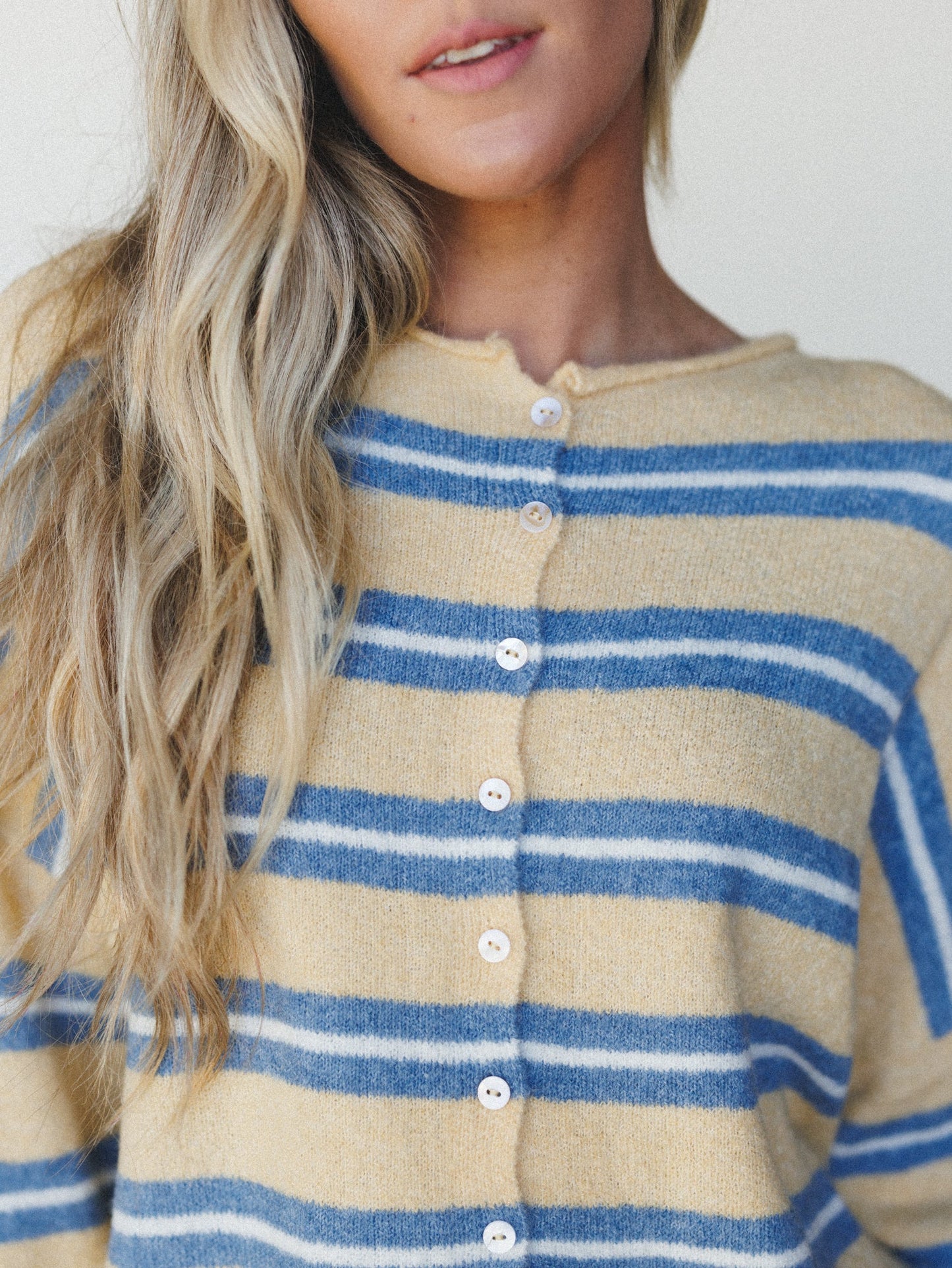 Birdie Button Down Cardigan - Honey