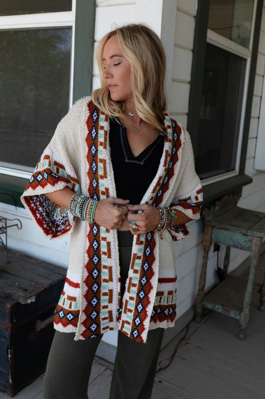 Ava Knit Cardigan - Ivory